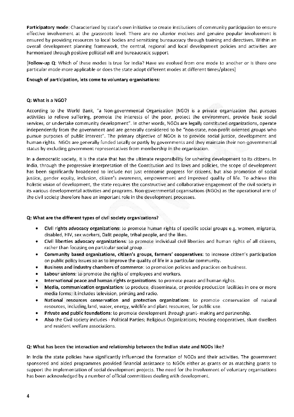 IAS Exam (Polity) The Role Of NGOs SHGs Development Processes Study Material - Page 5