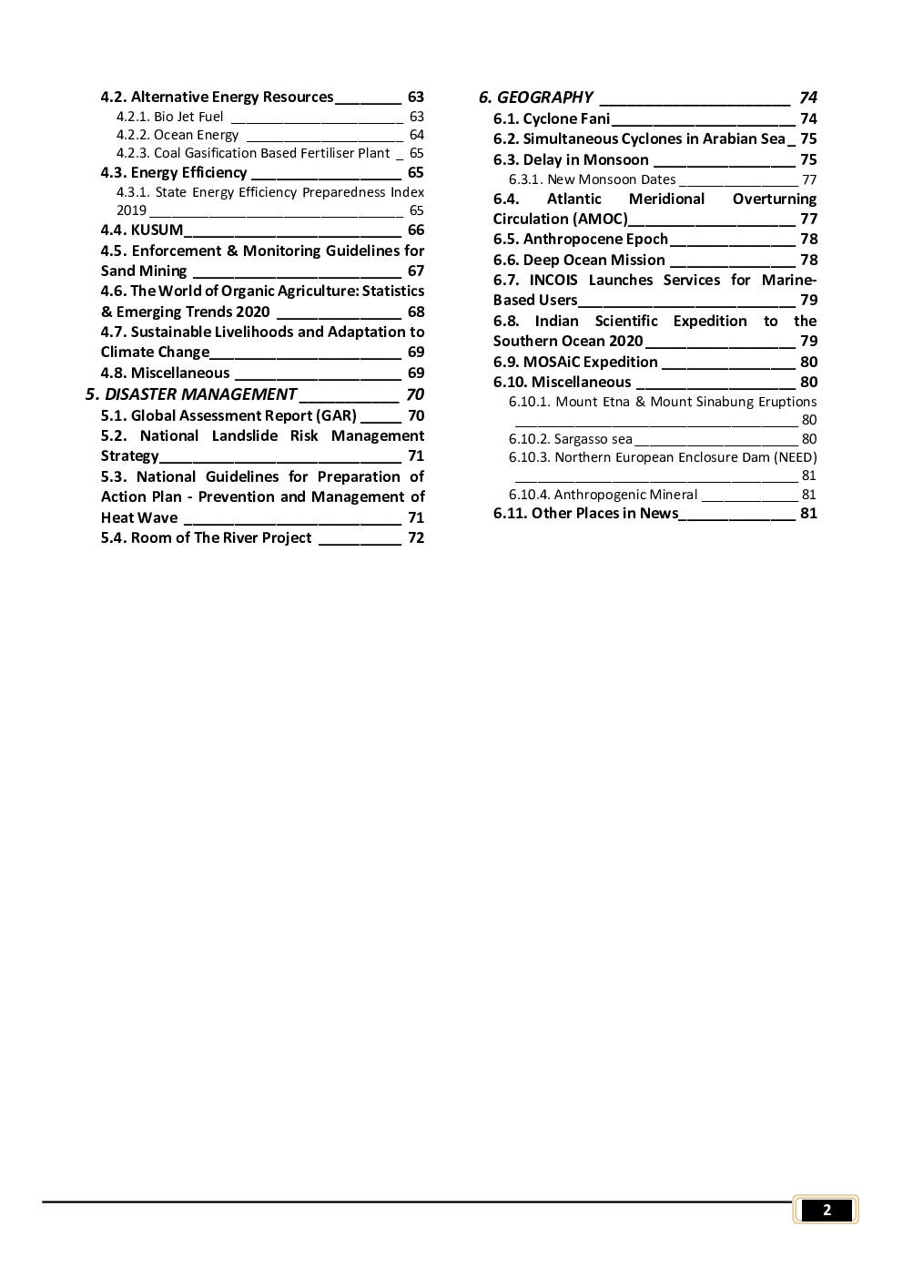 IAS Exam Environment Study Material - Page 3