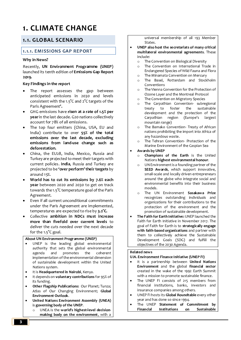 IAS Exam Environment Study Material - Page 4