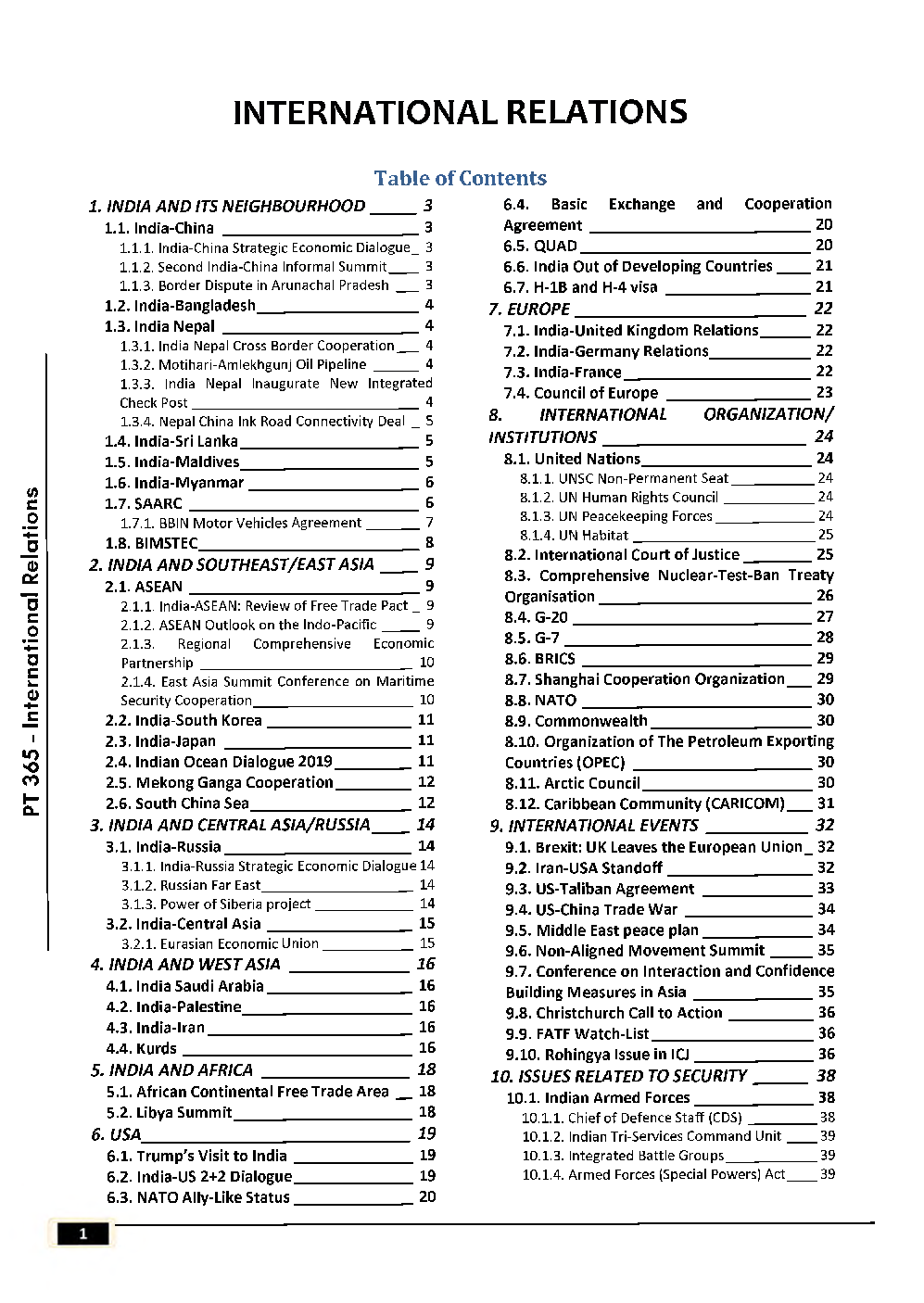 IAS Exam International Relations Study Material - Page 2