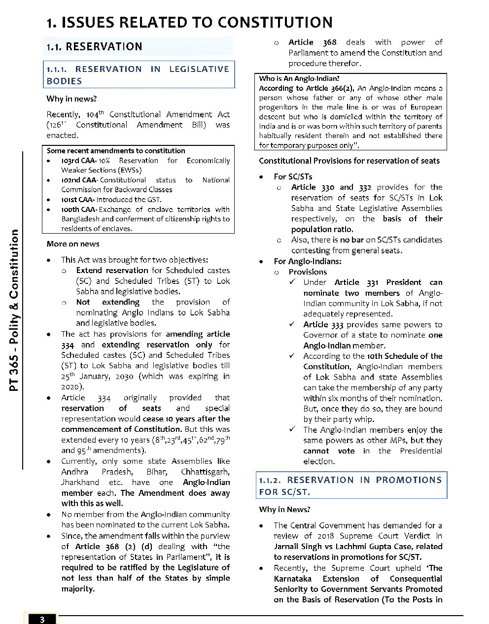 IAS Exam 365 Polity And Constitution Study Material - Page 4