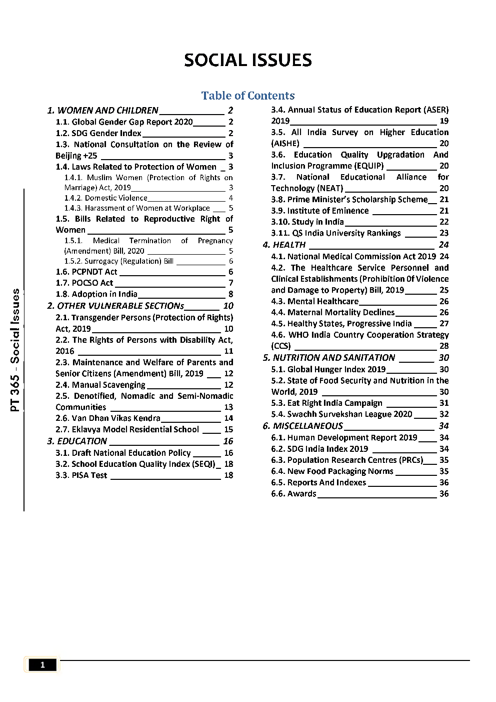 IAS Exam Social Issues Study Material - Page 2