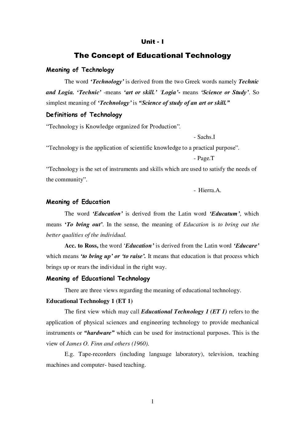 Download Study Material Technology In/For Education For UGC NET Education by Panel Of Experts