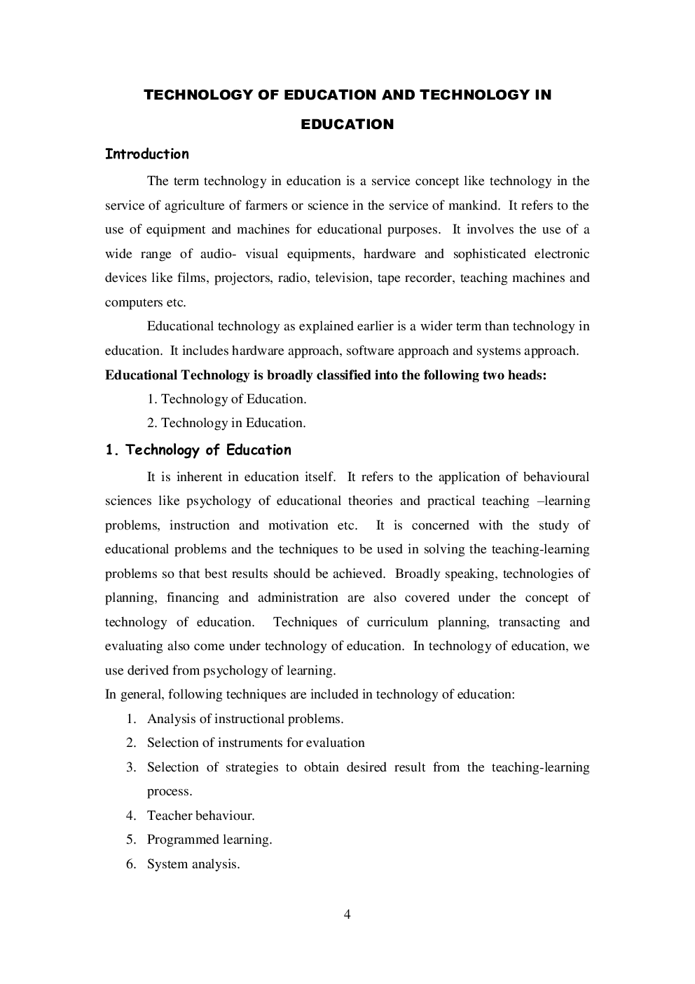 Download Study Material Technology In/For Education For UGC NET Education by Panel Of Experts