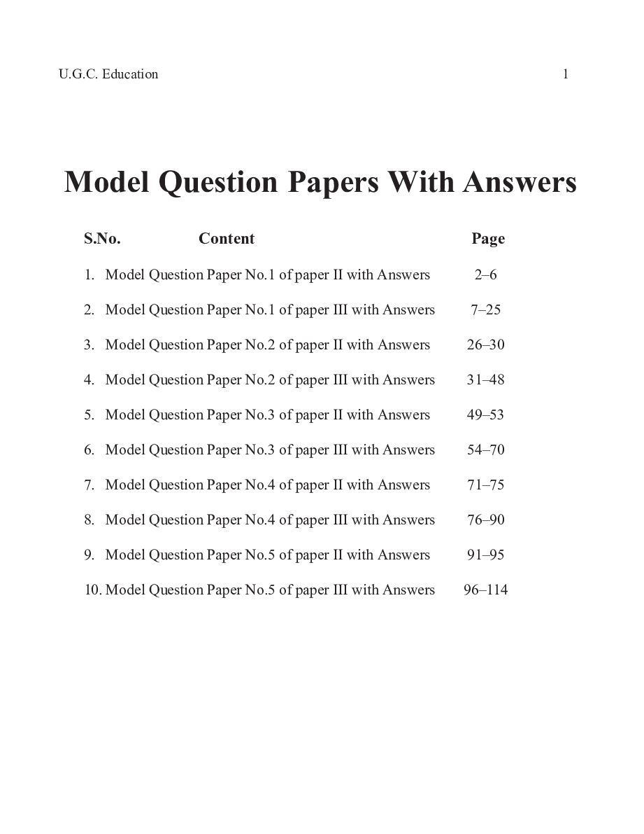 Question Bank With Study Material and Model Papers Based On Previous Year Exam - Page 2