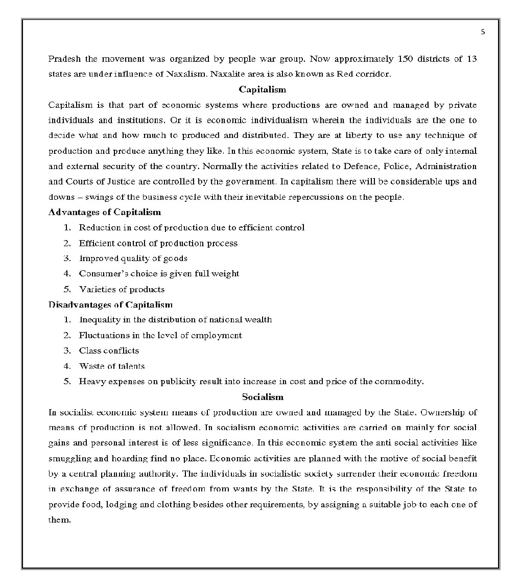 MPPSC Study Notes Indian Economic - Page 5