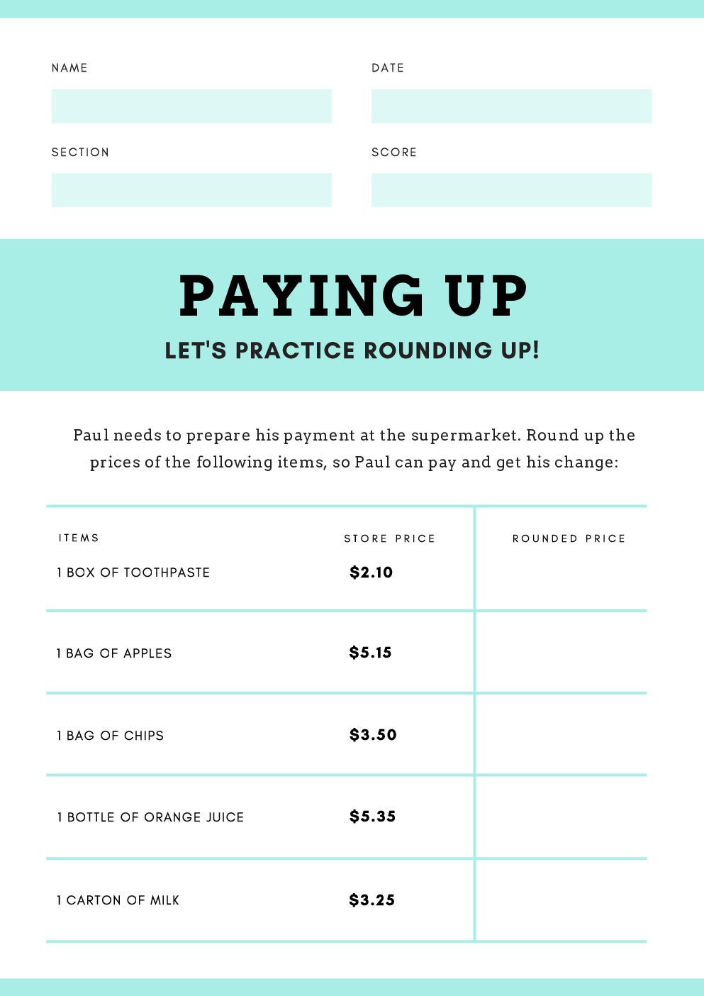 Maths Worksheet For Class-2 - Page 5