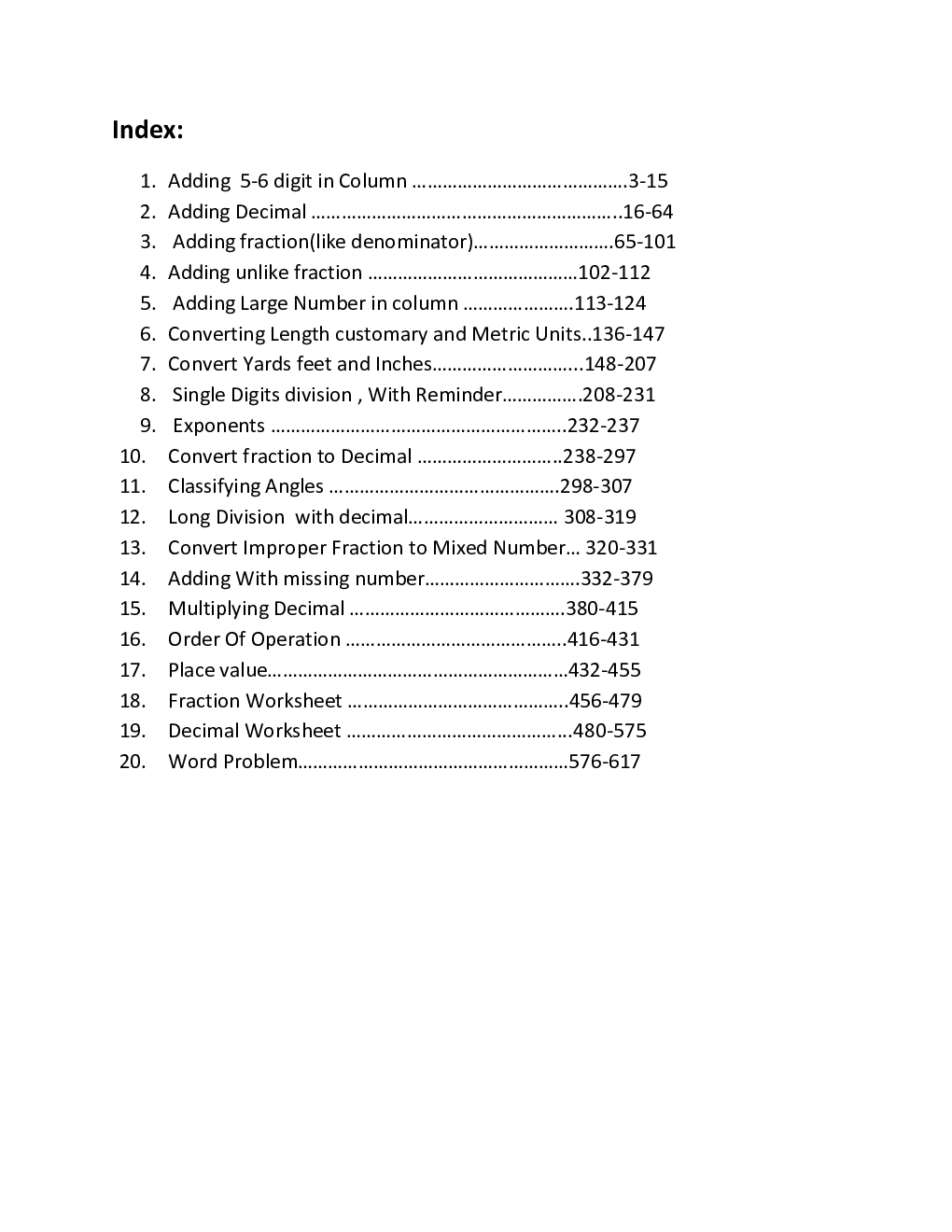 Mathematics Worksheet For Class-5 - Page 2