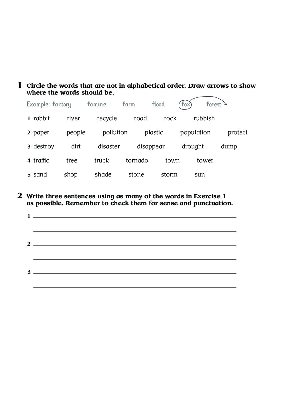 English Worksheet For Class-5 by Panel Of Experts - Page 2