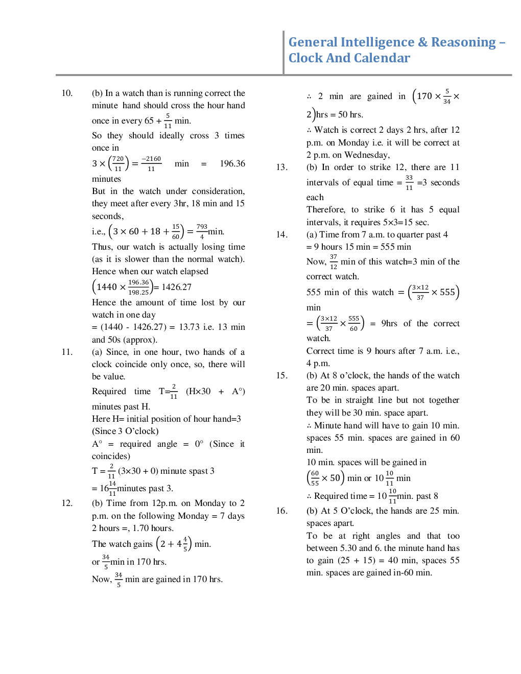 Calendar And Clock Study Material For EPFO - Page 5