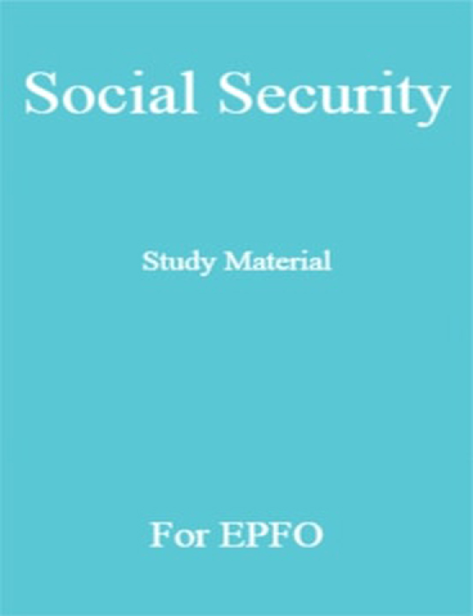 Social Security Study Material For EPFO - Page 1