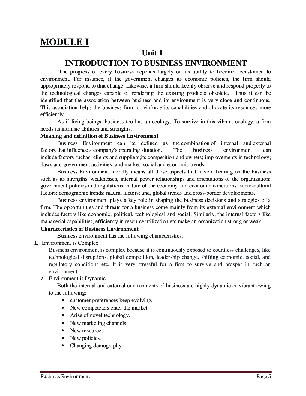 UGC NET Commerce Study Material Business Environment and International Business - Page 2