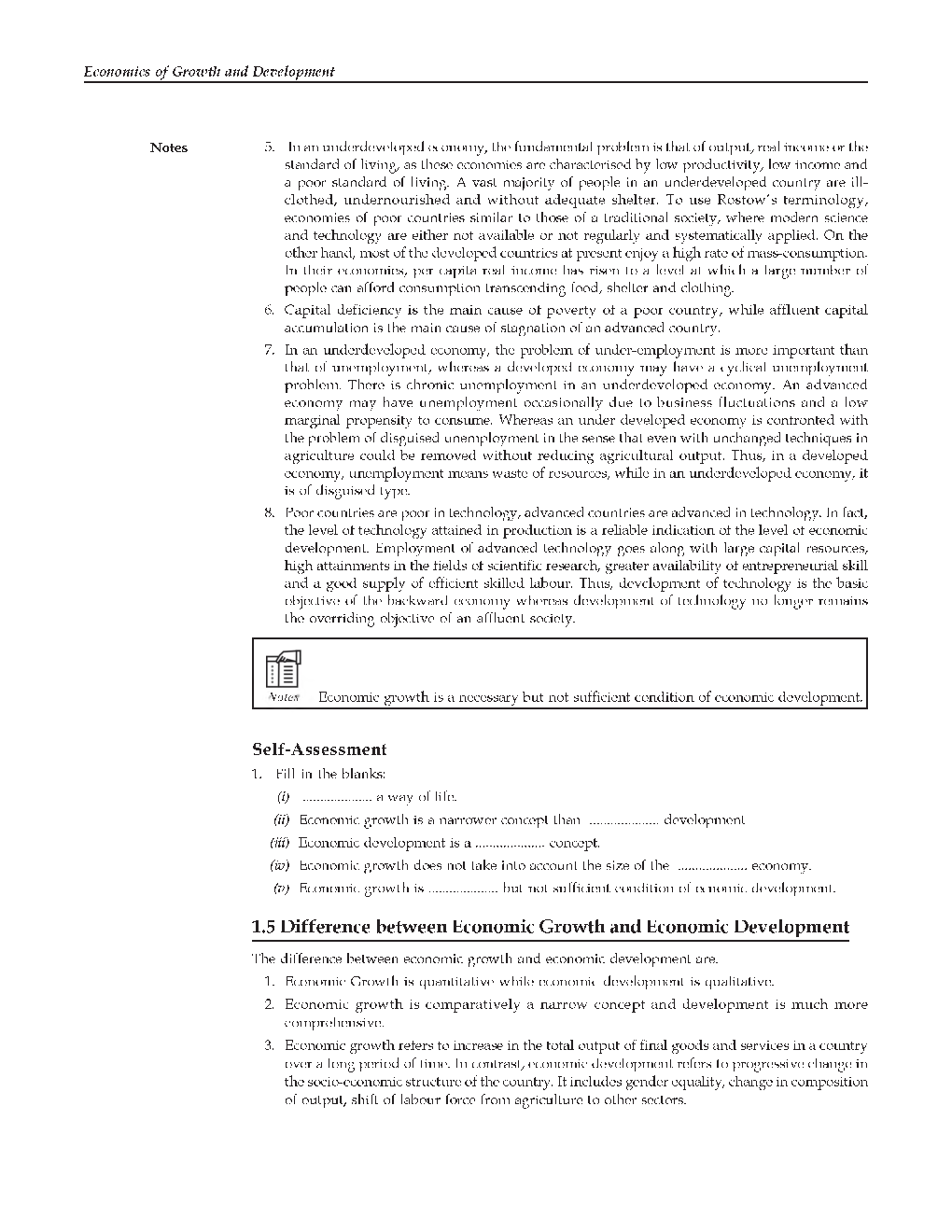 UGC NET Economics Study Material Growth and Development Economics - Page 5