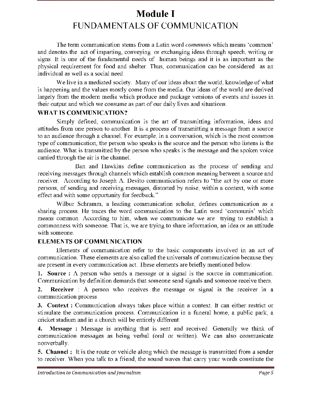 UGC NET Mass Communication Study Material Introduction to Journalism and Mass Communication - Page 4