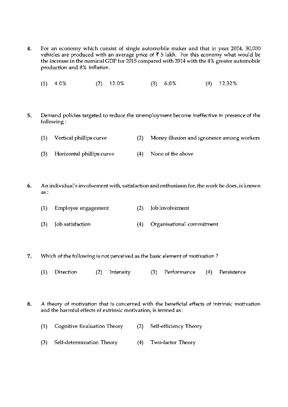 UGC NET Management Sample Paper-II 2019 - Page 5