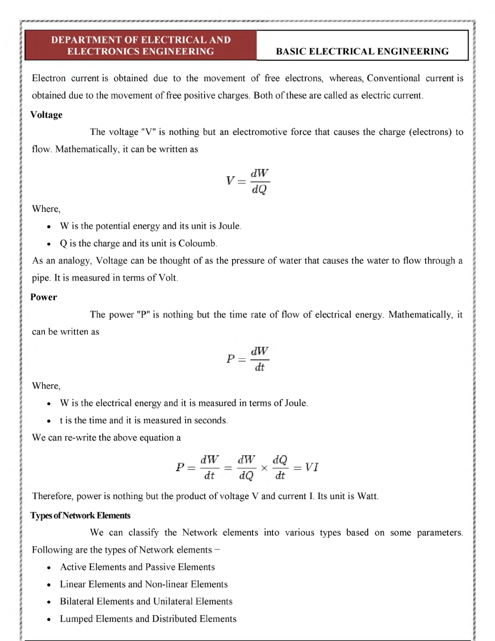 IES ETC Paper-1 Study Material   Basic Electrical Engineering - Page 5