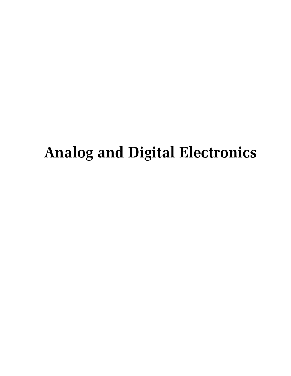IES ETC Paper-1 Study Material   Analog and Digital Circuits - Page 2