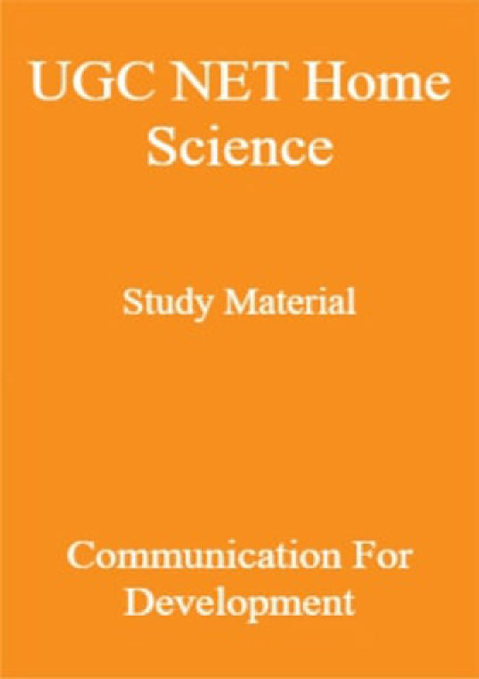 UGC NET Home Science Study Material Communicatoin For Development  - Page 1