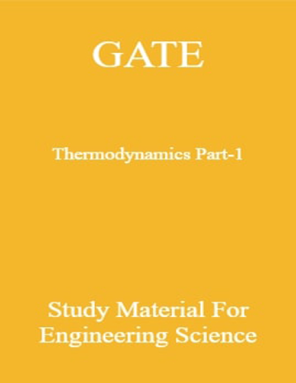 GATE Thermodynamics Part-1 Study Material For Engineering Science - Page 1