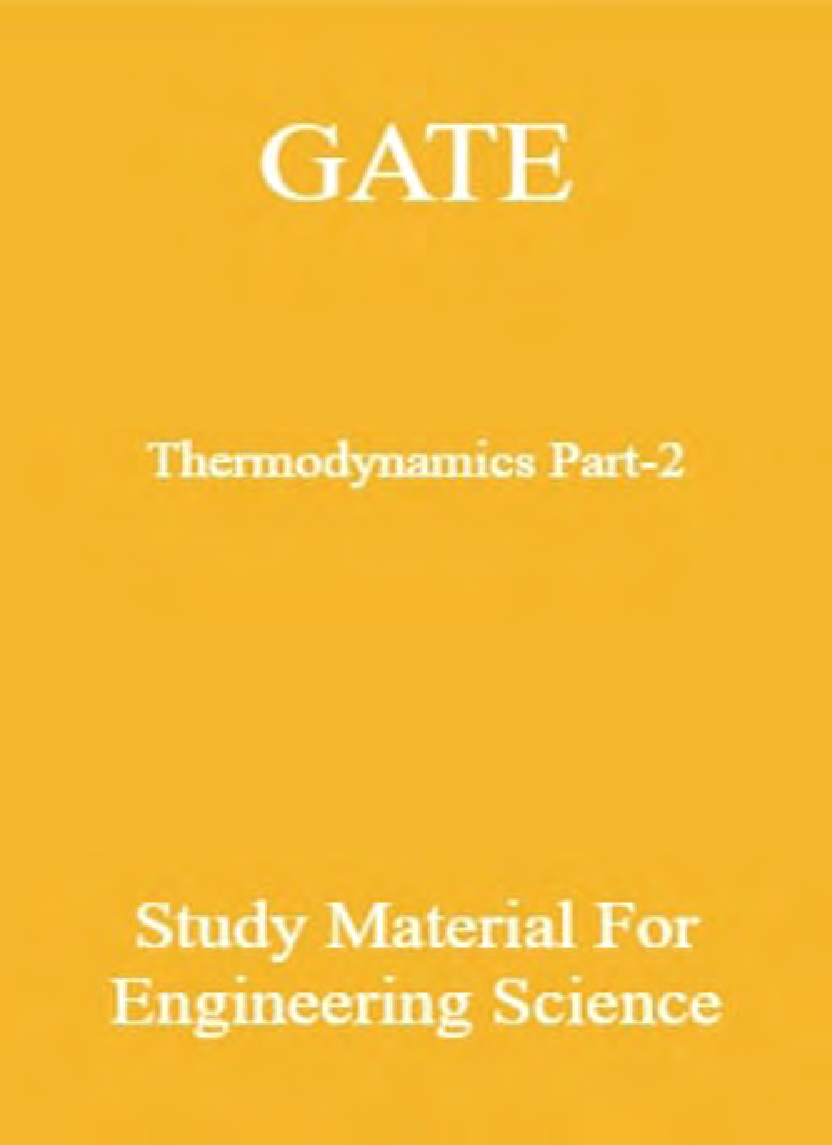 GATE Thermodynamics Part-2 Study Material For Engineering Science - Page 1