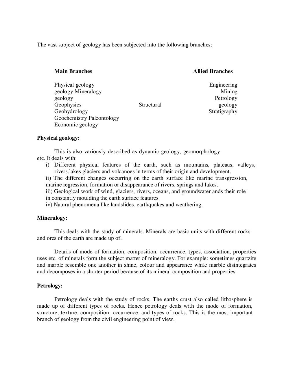 CSIR NET Study Material Earth science Geology Part-II - Page 3