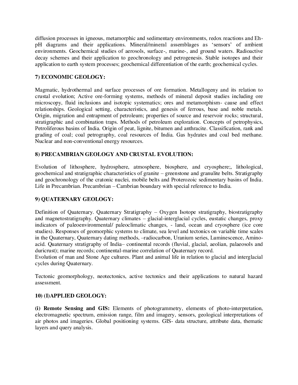 CSIR NET Study Material Earth science Syllabus - Page 5