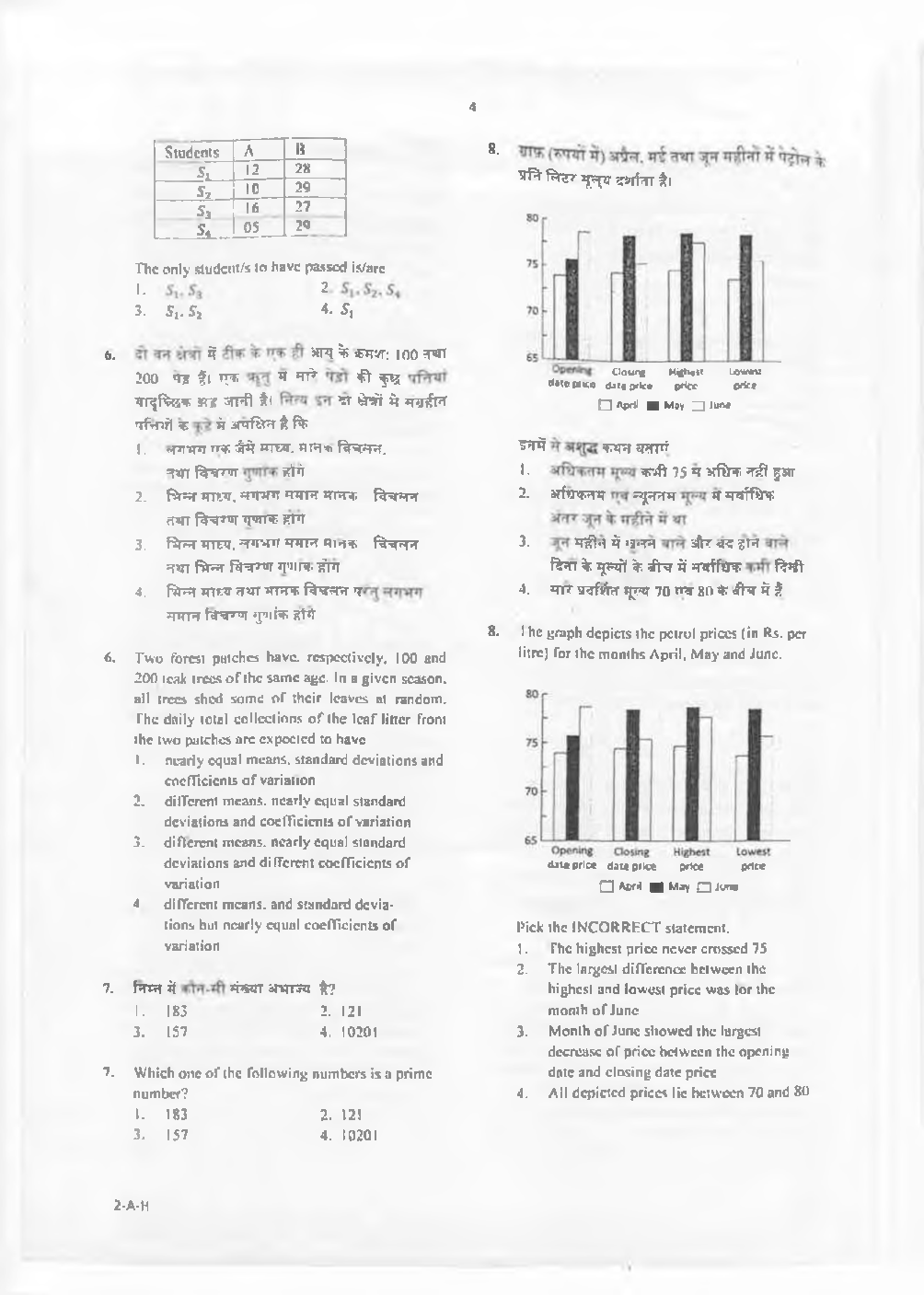 Previous Year Question Paper For CSIR NET Earth Science 2019 - Page 5