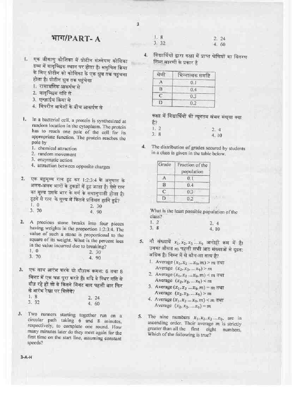 Previous Year Question Paper For CSIR NET Life Science 2019 - Page 4