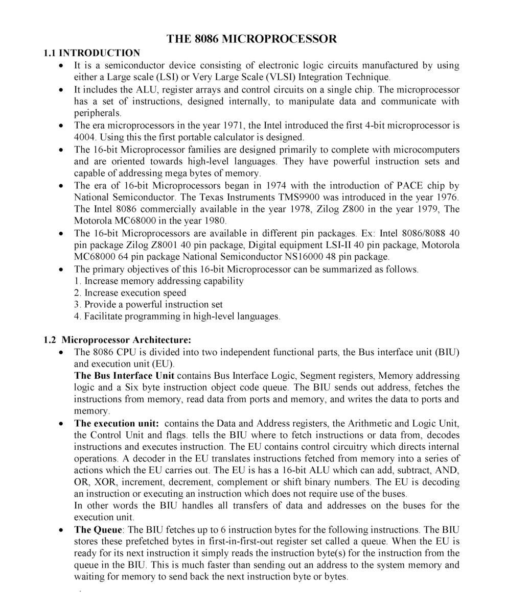 UGC NET Electronics Study Material Microprocessors and Microcontrols - Page 2
