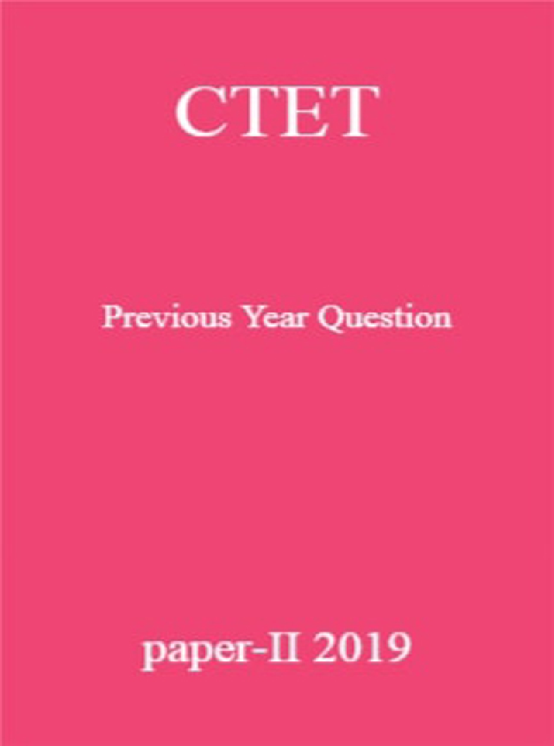 CTET Previous Year Question paper-II 2019 - Page 1