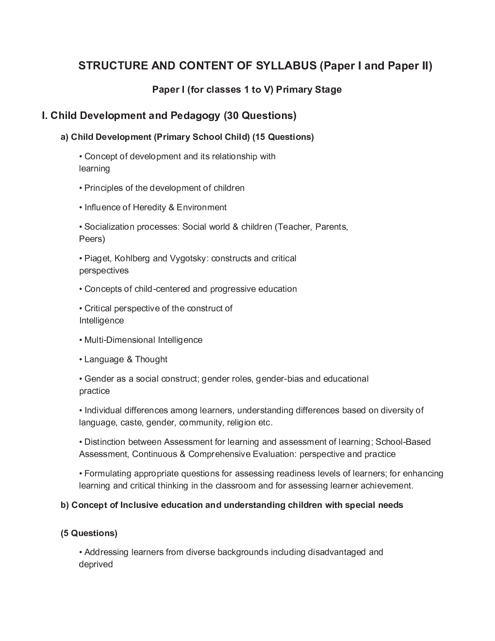 CTET Syllabus 2021 - Page 2