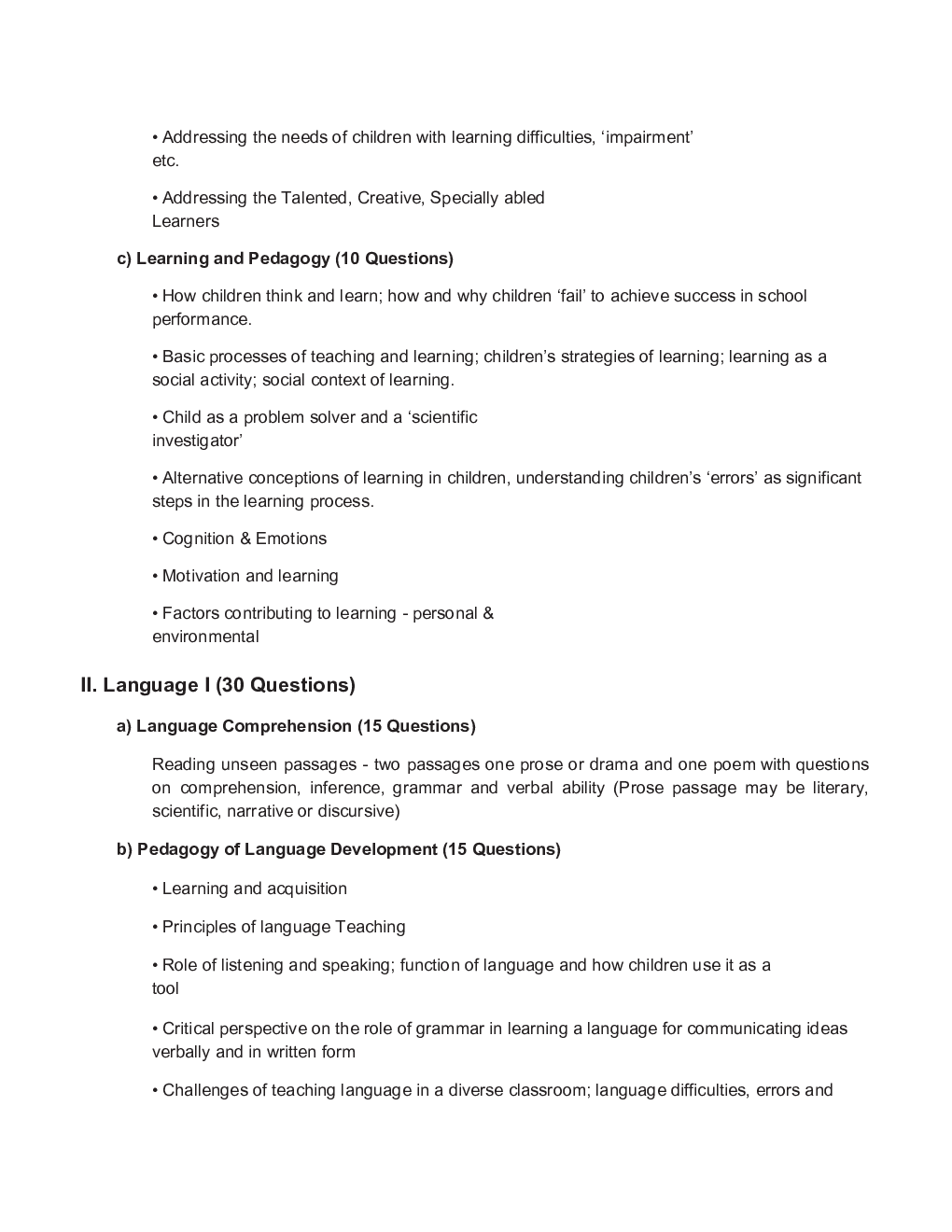 CTET Syllabus 2021 - Page 3