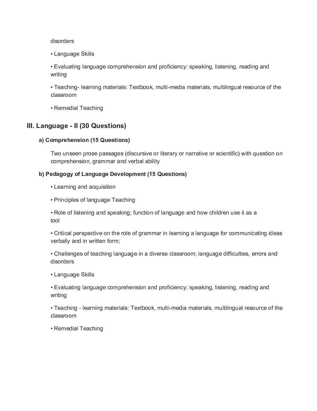 CTET Syllabus 2021 - Page 4