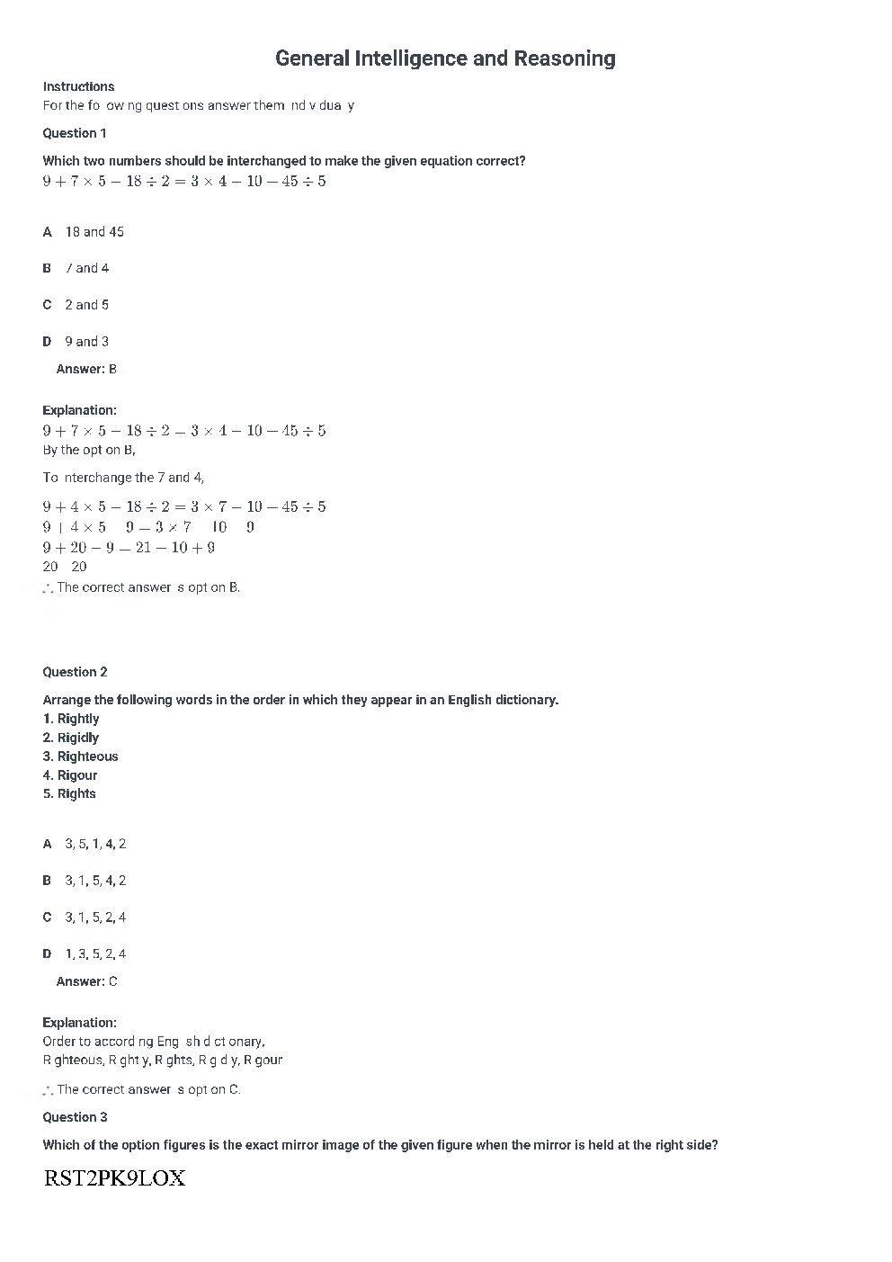SSC CGL Previous Year Question Paper Of SSC CGL 2020 - Page 2