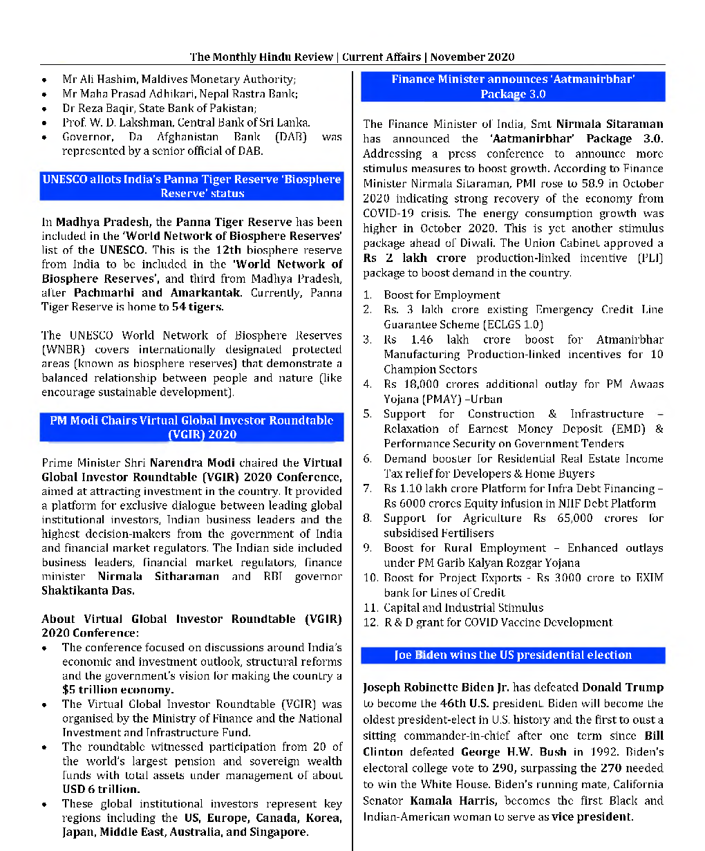 GK And Current Affairs November 2020 In English - Page 4