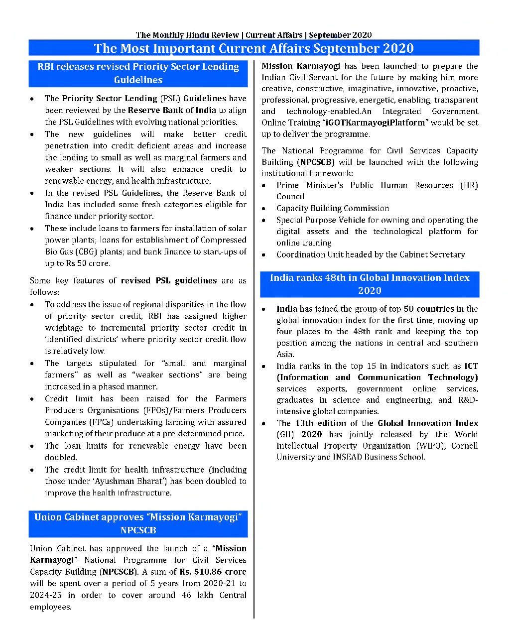 GK And Current Affairs September 2020 In English - Page 3