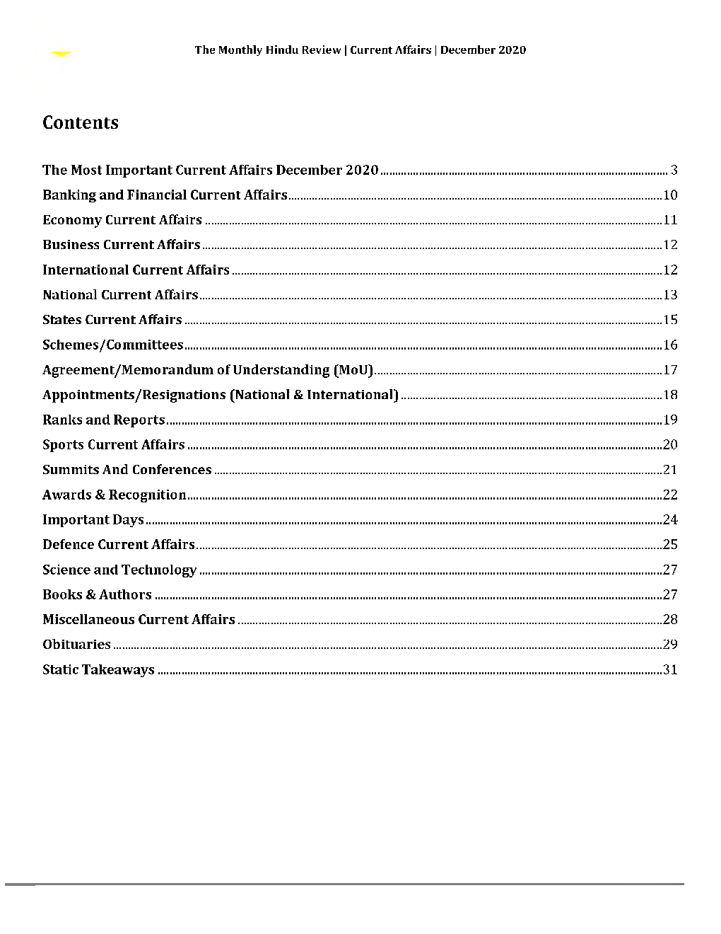 GK And Current Affairs December 2020 In English - Page 2