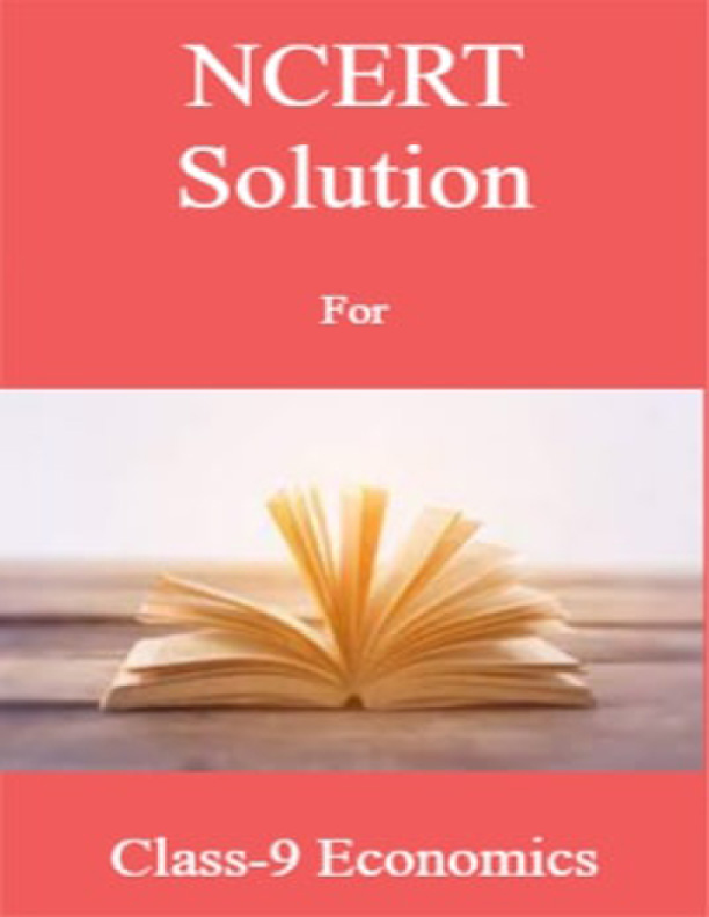 NCERT Solution For Class-9 Economics - Page 1