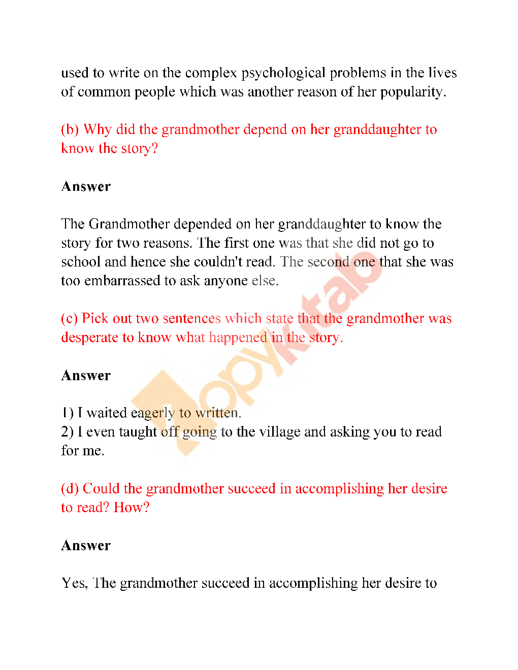 NCERT Solution For Class-9 English Litereture - Page 4