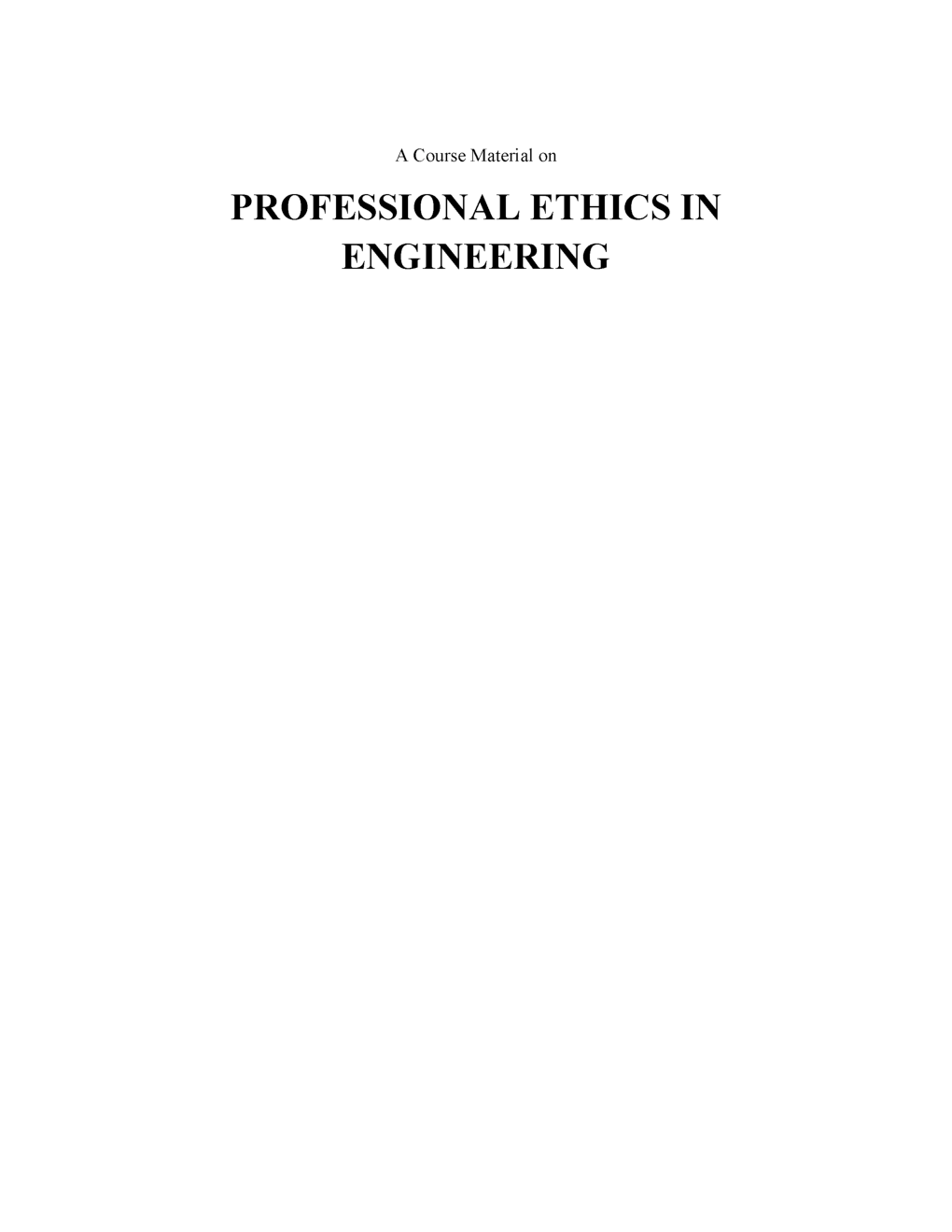 IES Civil Engineering Study Material For Ethics and Values in Engineering Professions - Page 2
