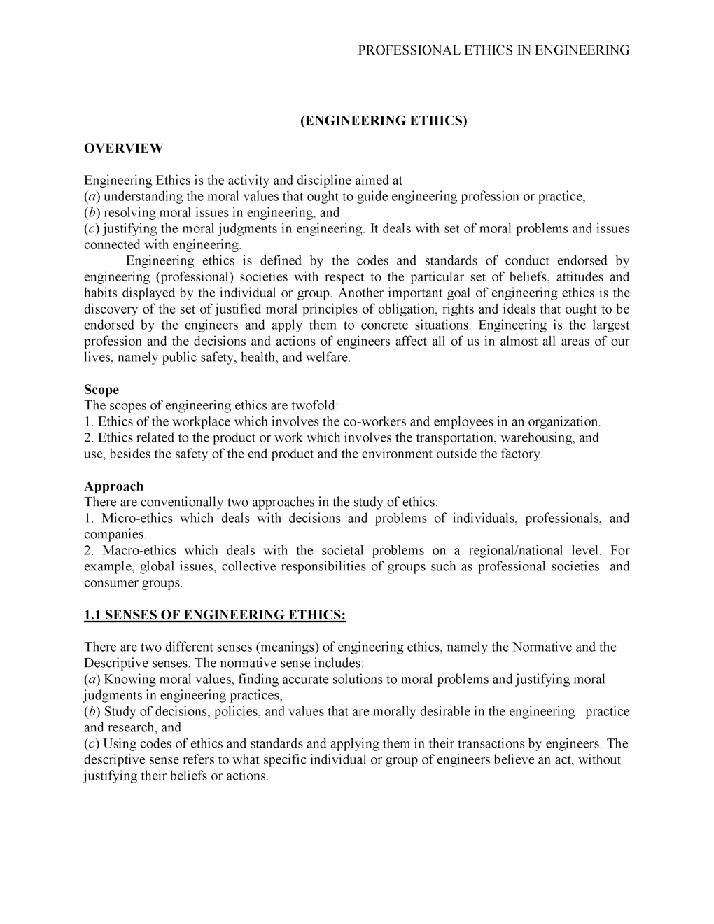 IES Civil Engineering Study Material For Ethics and Values in Engineering Professions - Page 3
