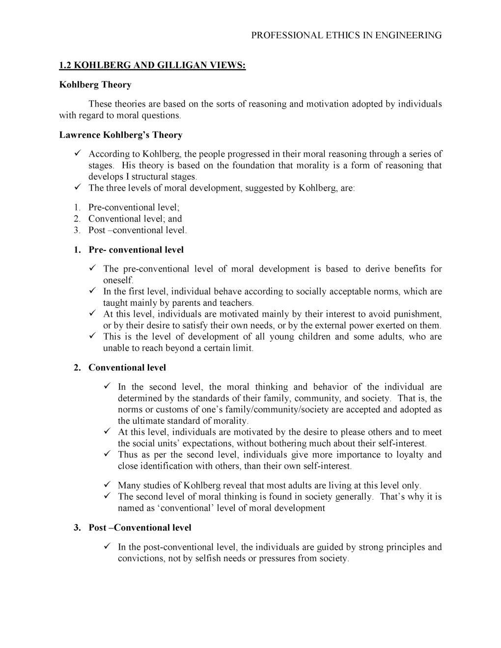 IES Civil Engineering Study Material For Ethics and Values in Engineering Professions - Page 4