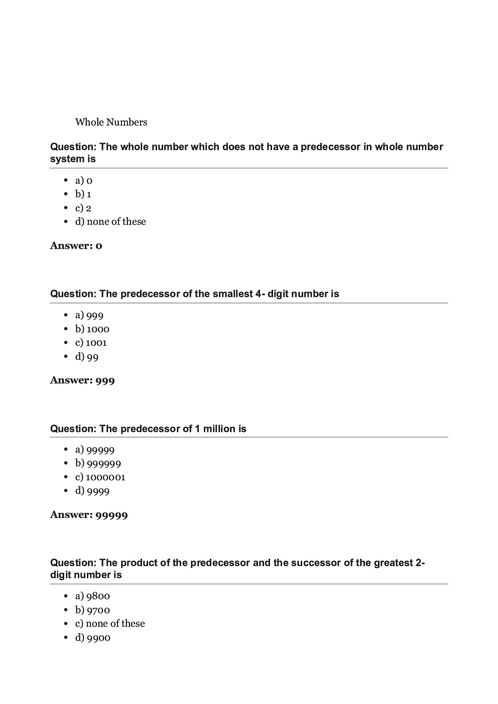 Olympiad Maths Study Material For Class-6 Whole Numbers - Page 2