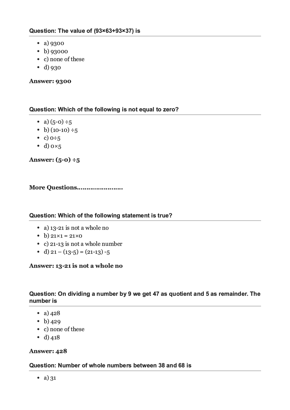 Olympiad Maths Study Material For Class-6 Whole Numbers - Page 4