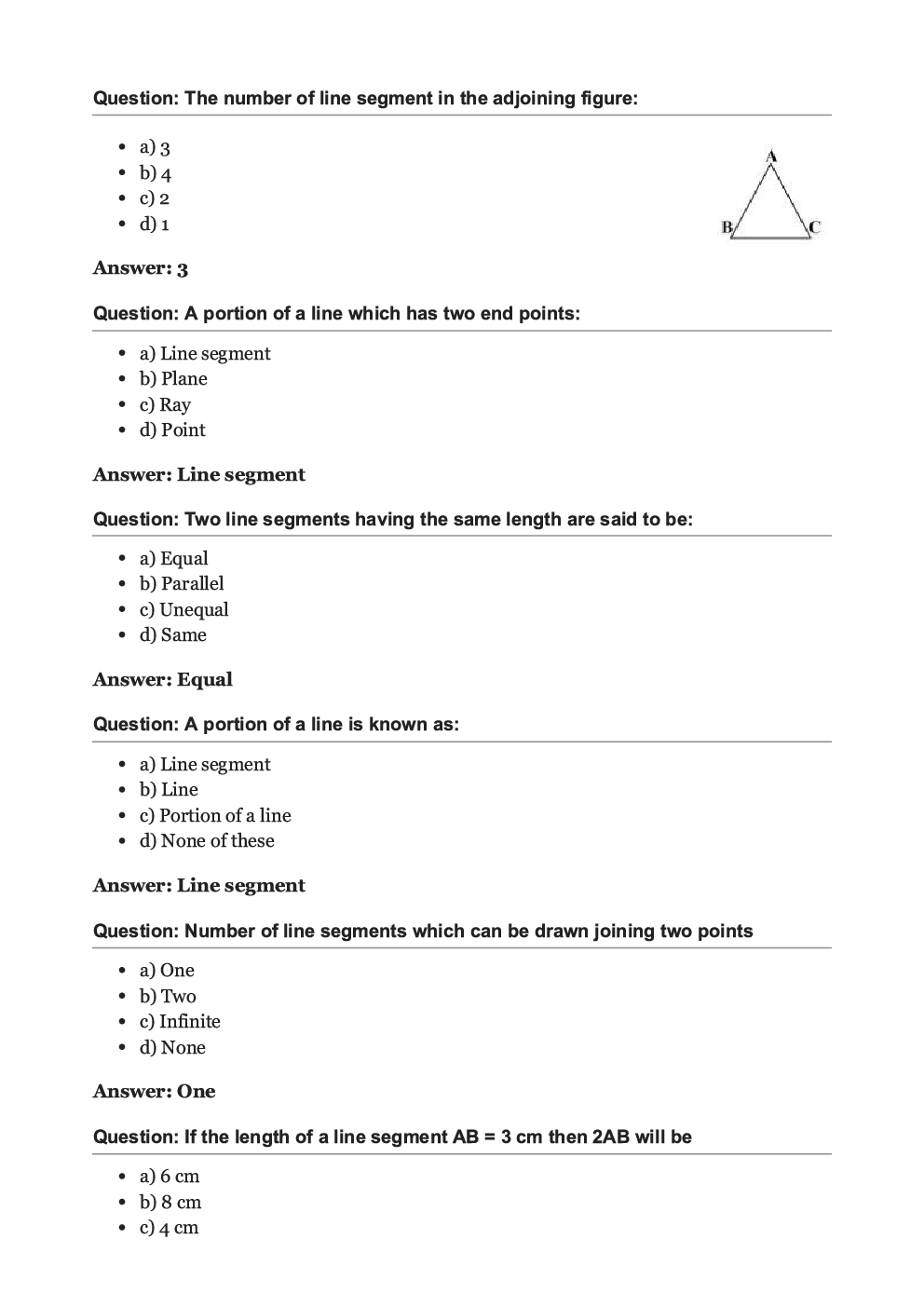 Olympiad Maths Study Material For Class-6 Basic Geometrical Ideas - Page 4