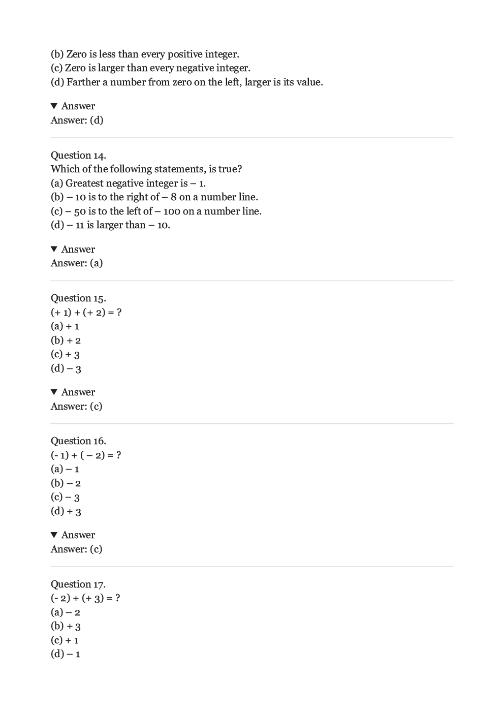 Olympiad Maths Study Material For Class-6 Integers - Page 5