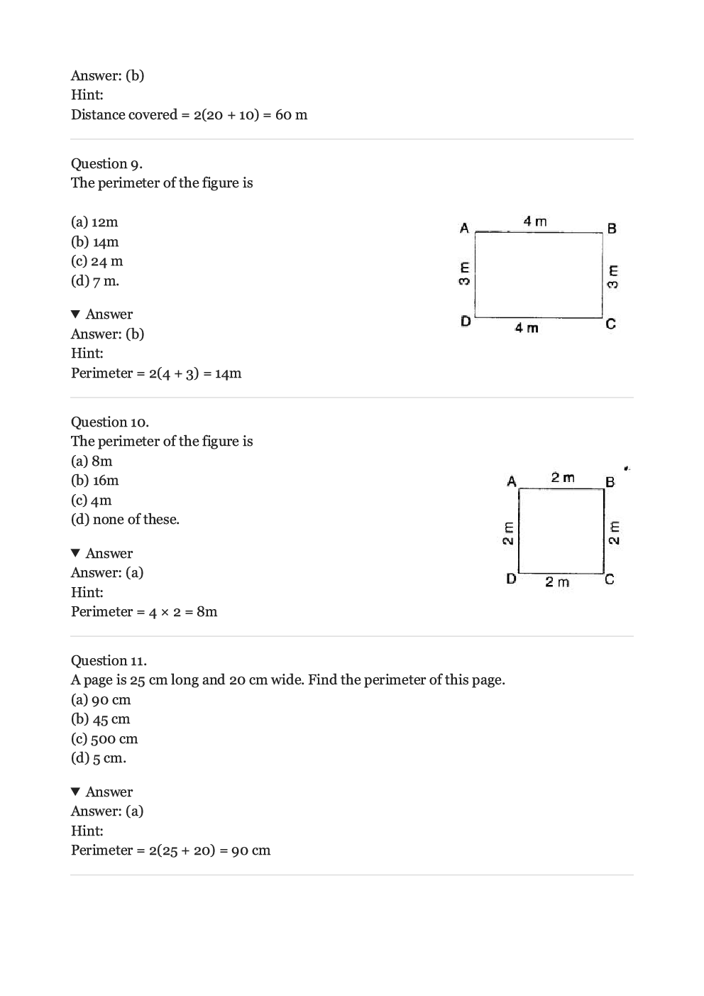 Olympiad Maths Study Material For Class-6 Mensuration - Page 4