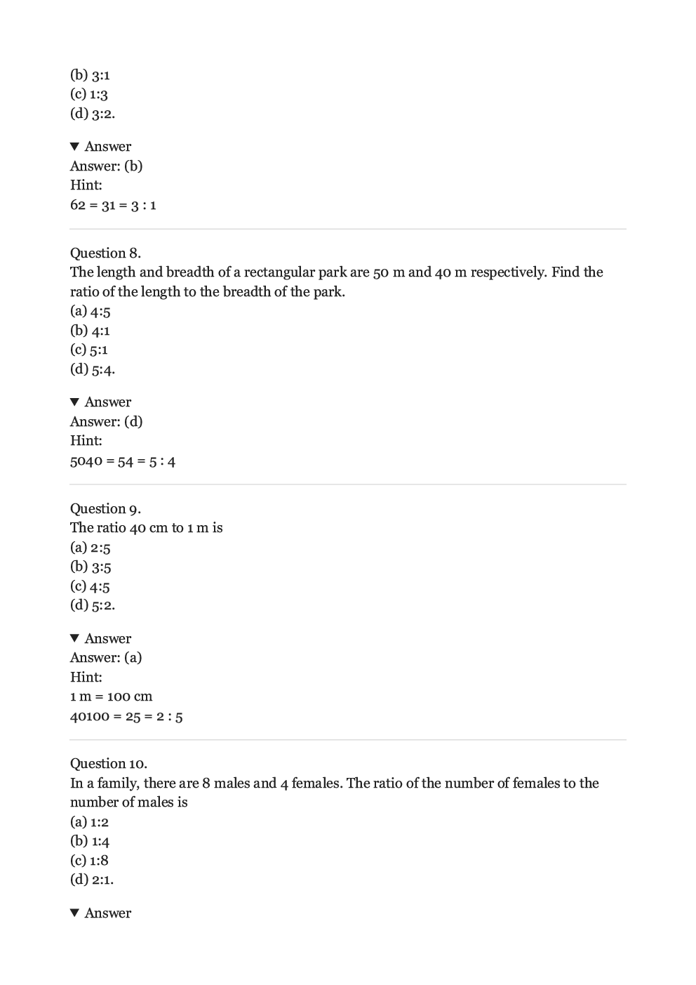Olympiad Maths Study Material For Class-6 Ratio and Proportion - Page 4