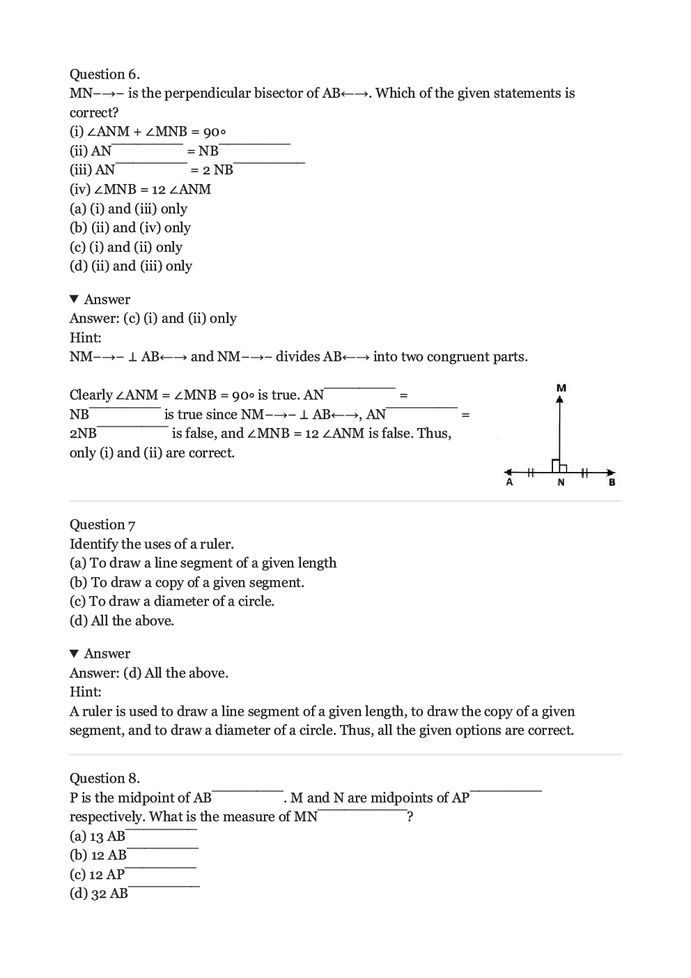 Download Olympiad Maths Study Material For Class6 Practical Geometry