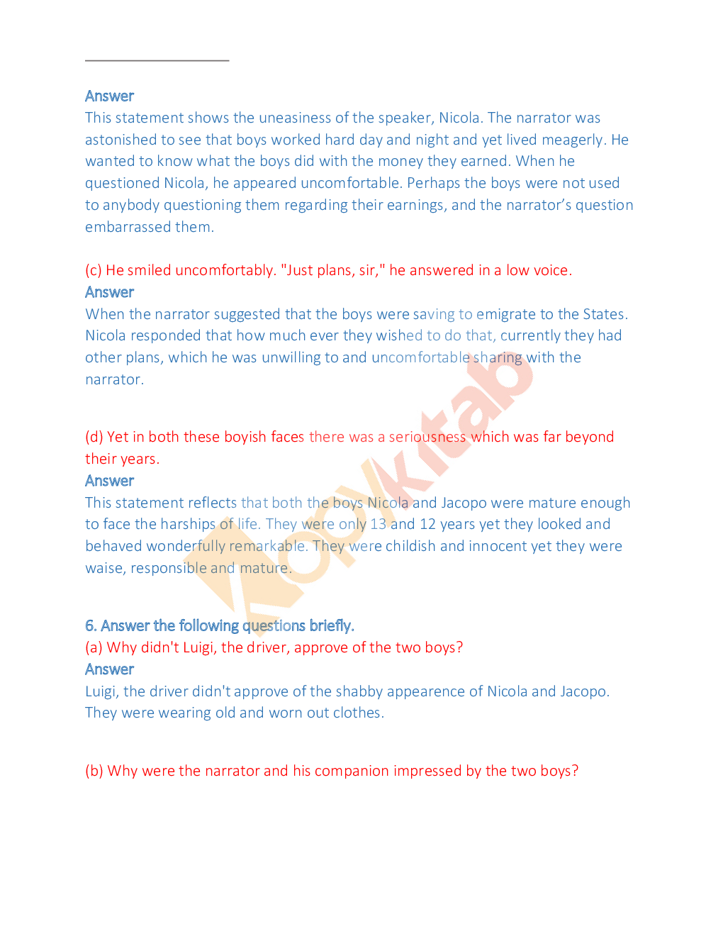 NCERT Solution For Class-10 English Litereture( English) - Page 5